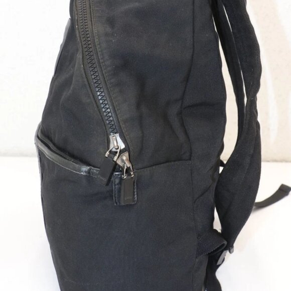 Gucci GG Unisex Black Parana Web Techno Nylon Canvas Backpack - Picture 4 of 13